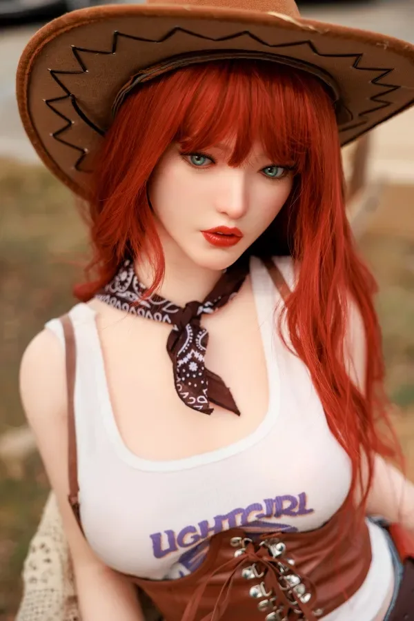 Red Hair Hybrid Head Zy-04 Sex Dolls Dl Doll Sexy Nude American Love Doll Milf 158cm (5.18ft) E Cup Real Doll-Vigga view 3