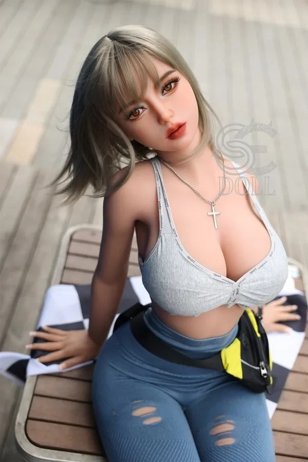 Amara TPE Sexy Nude F-cup Sex Doll SE Doll #120 Head Big Eyes Sweet Looking Asian Love Dolls Big Boobs Real Doll view 3