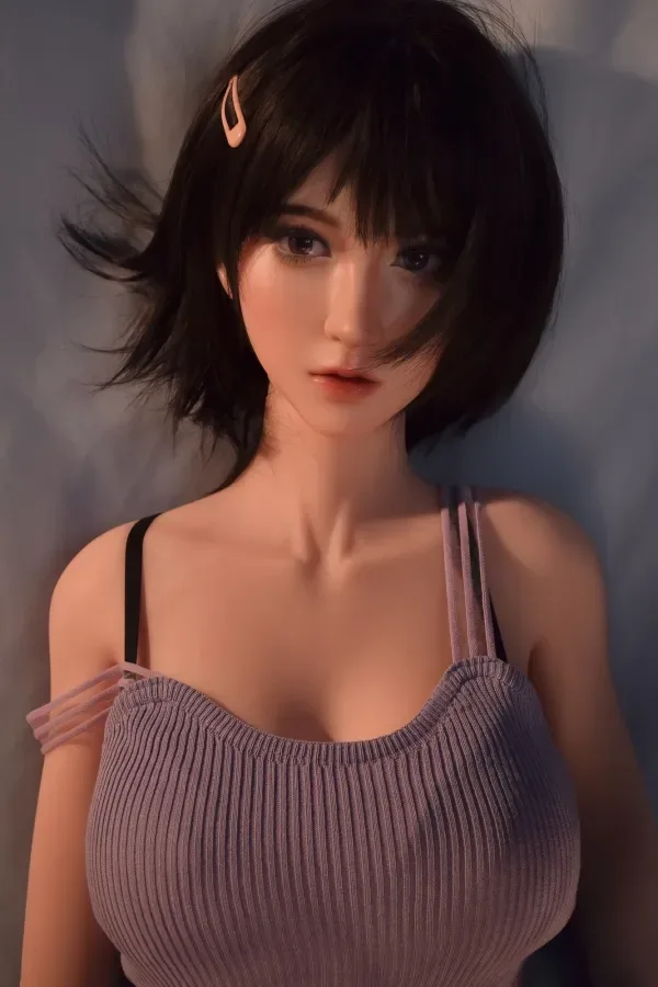 Silicone RHC021 ElsaBabe Doll 165cm (5.41ft) M Size Breast Sexdoll Sexy Eyes Adult Real Dolls Short Hair Asian Love Doll Nova view 2