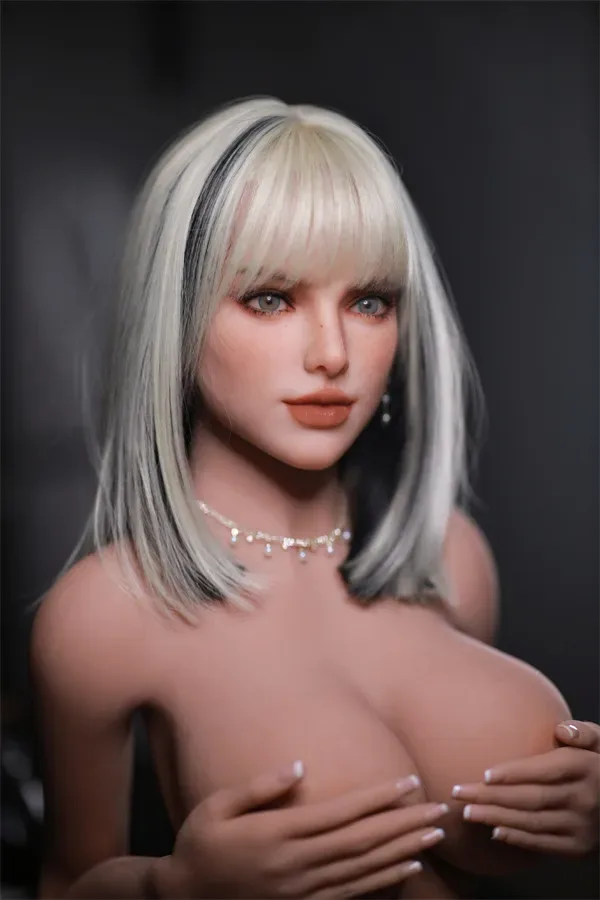 Bonnie Fire Doll Head 43 158cm (5.18ft) I Cup Sex Doll Silver Hair Skinny Real Doll European Love Dolls view 2