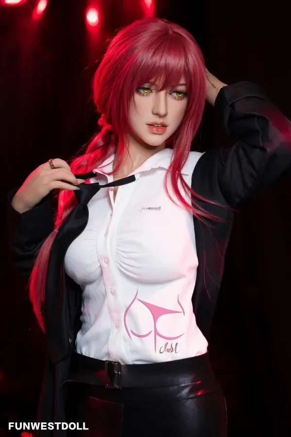 Chloe 162cm(5.31ft) F Cup Sex Doll Funwest Doll #035 Head 3d Facial Features Red Hair American Love Dolls Adult Real Doll TPE Materials view 4