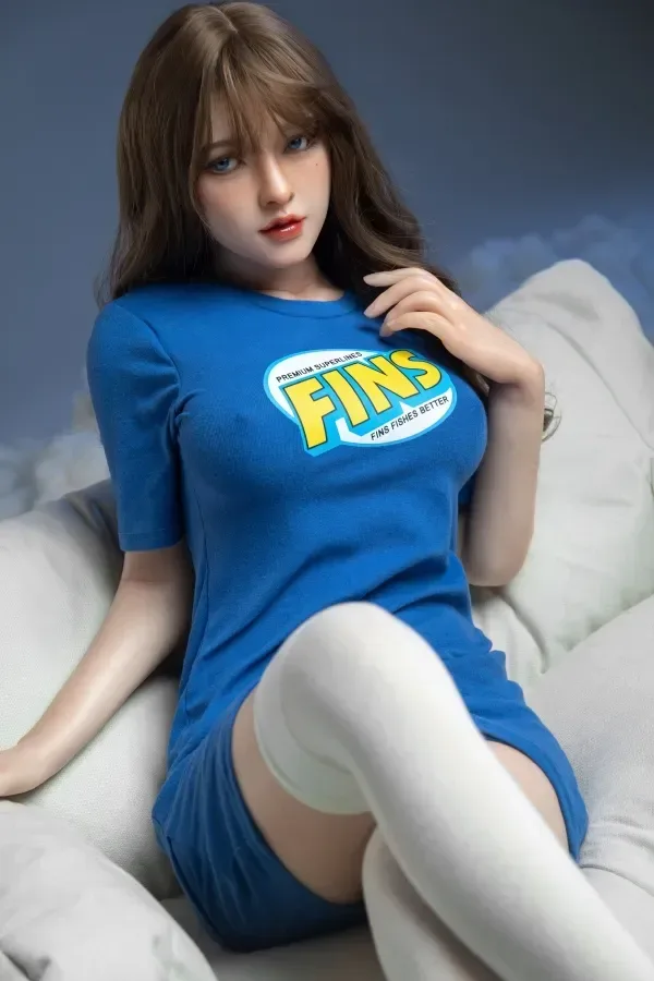Hailey JY Doll Silicone 160cm (5.25ft) C cup Sex Doll Blue Eyes Adult Real Dolls Medium Breast American Love Doll view 2