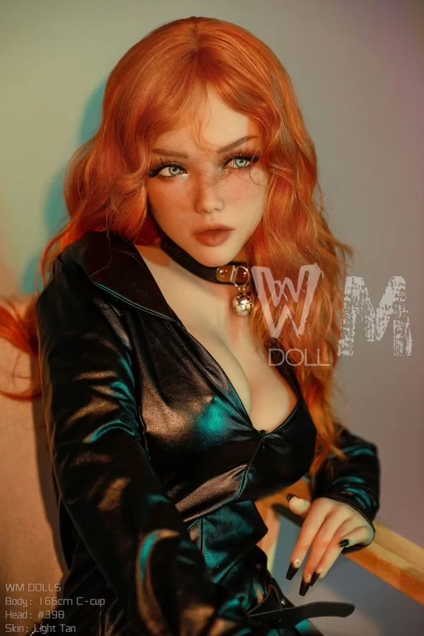 Hannah C-cup ##398 WM Doll Red Hair TPE Sex Dolls 166cm(5.45ft) Red Hair Real Doll Cowgirl European Love Doll view 8