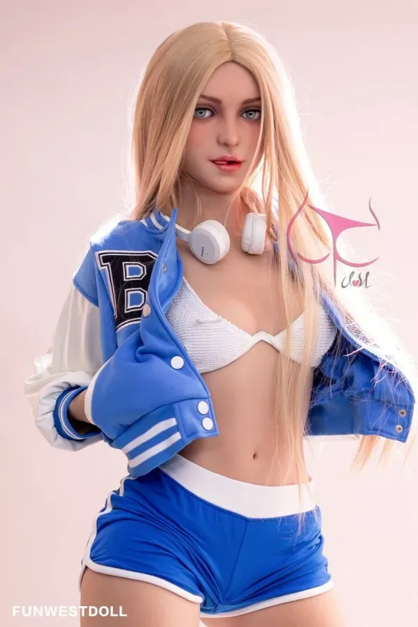 Eudora TPE 159cm(5.22ft) A Cup Sex Doll Funwest Doll #031 Head Good Looking Horny American Love Dolls Blonde Real Doll view 6