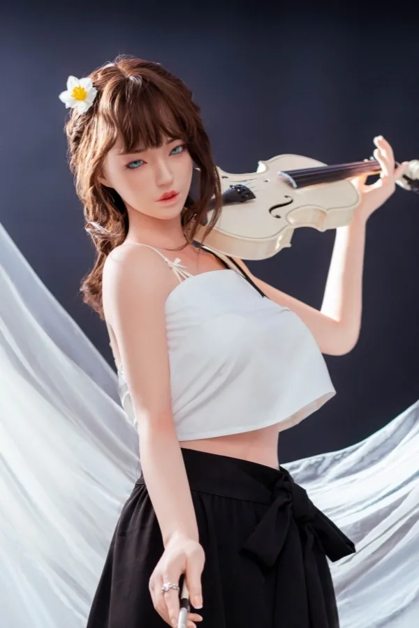 Athena 158cm Silicone Sex Dolls C cup FU Doll J020 Curly Hair Asian Love Doll Adult Real Dolls view 4