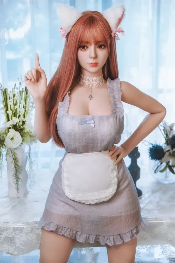 Sage Sexy Maid Yearn Love Doll E Cup 163cm (5.35ft) Silicone Sex Dolls Sweet Look Cosplay Love Doll Flowing Hair Chinese Real Dolls view 7