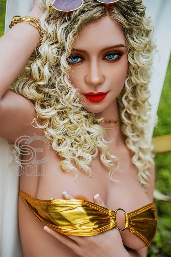 Crystal 158cm TPE Sex Dolls D cup SE Doll #100 Blue Eyes European Love Doll Skinny Real Dolls view 3