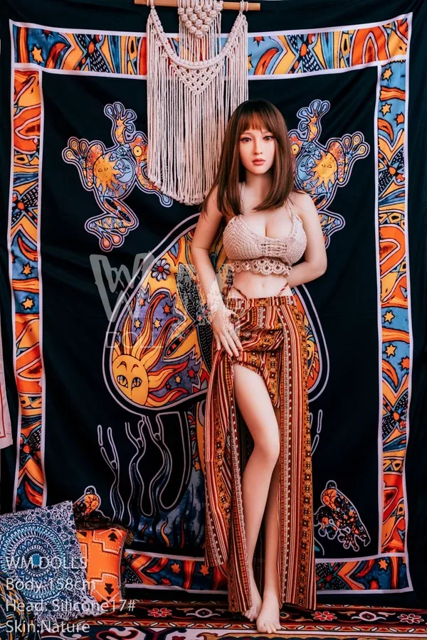 WM 158cm C-cup 17# Silicone Head Sex Doll Sexy Pretty Chinese Boho adult Chloe view 5