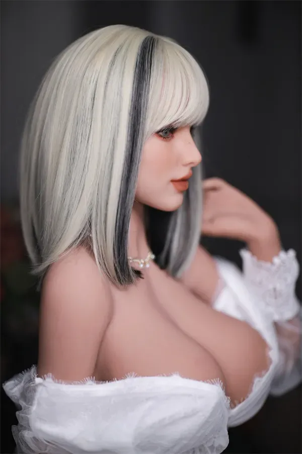 Bonnie Fire Doll Head 43 158cm (5.18ft) I Cup Sex Doll Silver Hair Skinny Real Doll European Love Dolls view 3