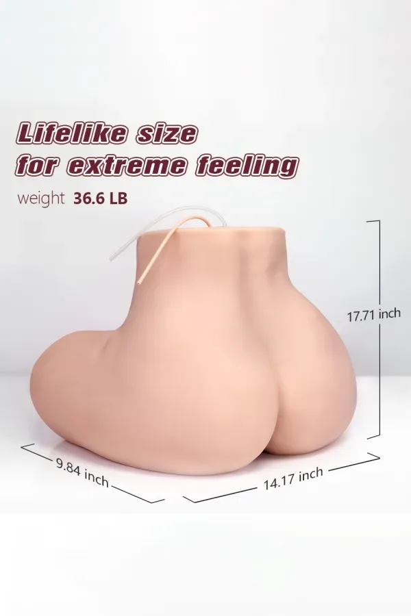Ingrid Realistic Butt Doggy Style Sex Dolls Automatic Vibration Sucking Torso Male Masturbator view 3