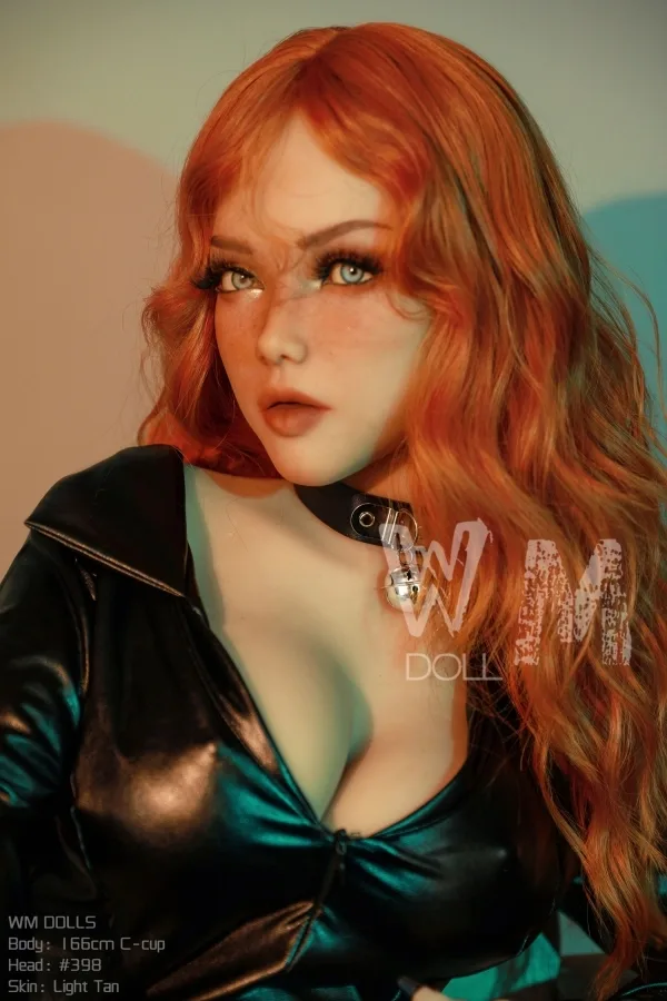 Hannah C-cup ##398 WM Doll Red Hair TPE Sex Dolls 166cm(5.45ft) Red Hair Real Doll Cowgirl European Love Doll view 7