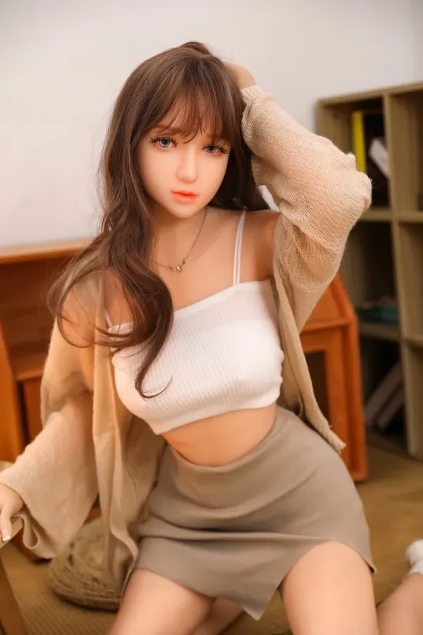 [In Stock USA] Candy Purple Eyes DL Sex Doll B-Cup Brown Hair Slim Waist Love Doll Built-In Vaginal  Asian Adult Real Doll in Stock view 6