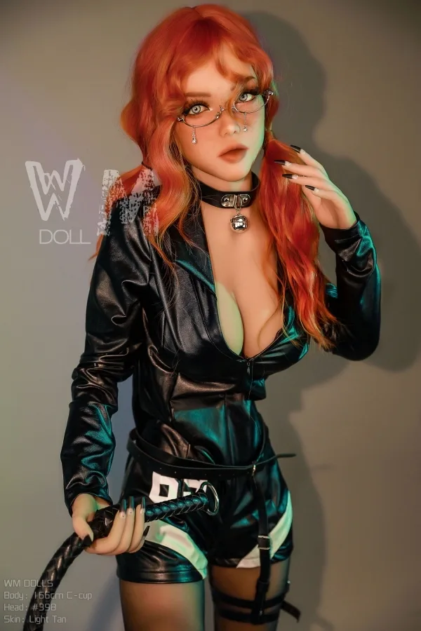 Hannah C-cup ##398 WM Doll Red Hair TPE Sex Dolls 166cm(5.45ft) Red Hair Real Doll Cowgirl European Love Doll view 3