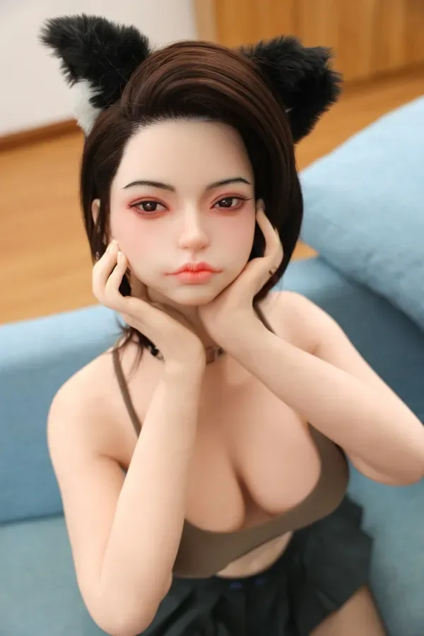 160cm (5.25ft) E Cup Hybrid Sex Doll Furry Bunny Cosplay Woman Head 6-07K DL Doll Sexy Adult Asian Love Dolls-Isla view 2