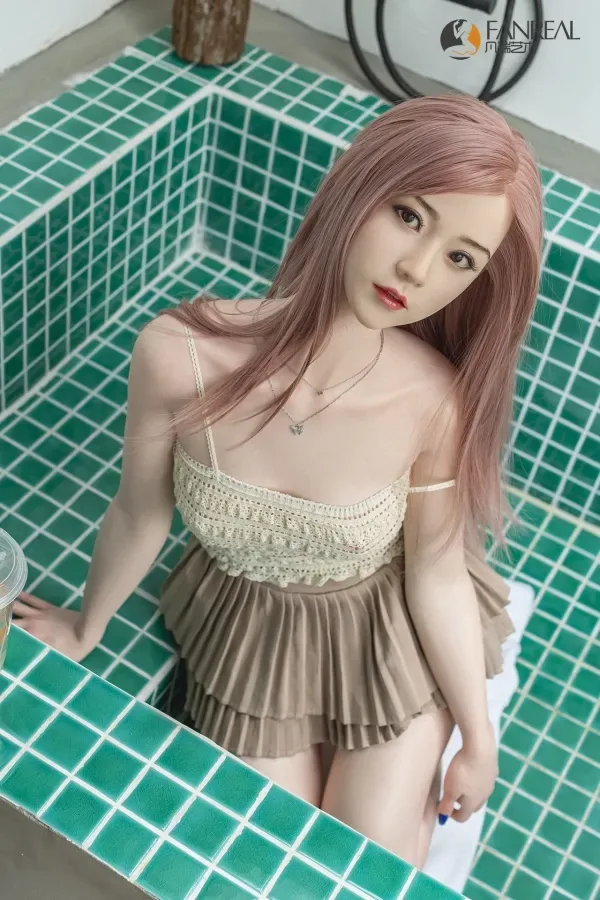Luna FANREAL B Cup Silicone Sexdoll 158cm (5.18ft) Love Dolls Fair Skin Curvy Sex Doll Flawless Asian Real Dolls view 2