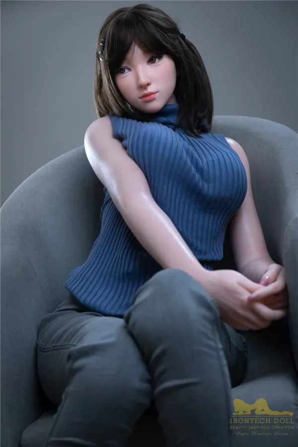 Adele Irontech S24 Delicate Sex Doll Silicone 166cm Skinny Love Dolls C-cup Medium Chested Asian Real Doll view 4
