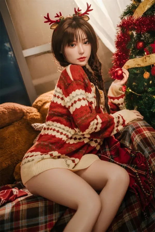 Elsie Silicone Yearn Sex Doll 163cm (5.35ft) E Cup Sex Doll Neat Curvy Real Dolls Christmas Dress Japanese Love Doll view 2