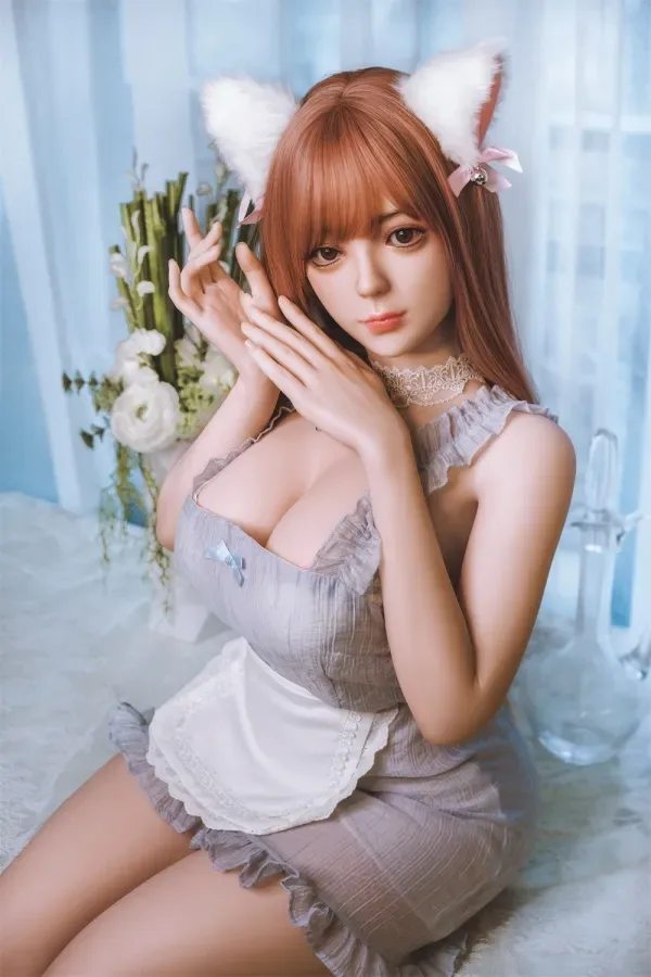 Sage Sexy Maid Yearn Love Doll E Cup 163cm (5.35ft) Silicone Sex Dolls Sweet Look Cosplay Love Doll Flowing Hair Chinese Real Dolls view 3
