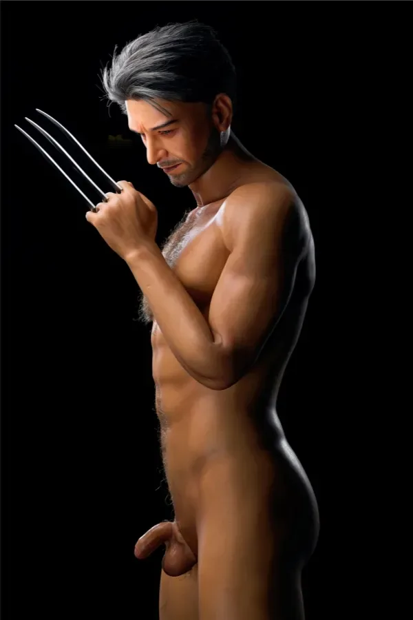 Irontech Silicone Male Sex Dolls 176cm Brown Skin Strong Muscle American Mature Uncle Love Doll William view 4