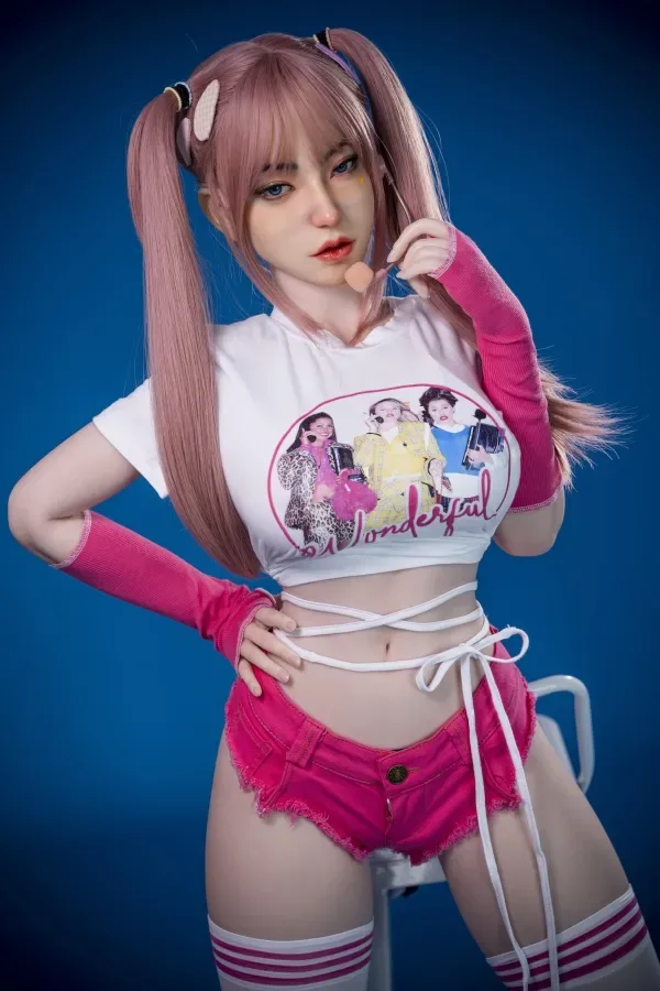 163cm (5.35ft) E Cup Silicone Sexdoll Delicate Head 6-014 DL Doll Flowing Hair Asian Love Dolls Slim Waist Real Doll-Aminta view 7