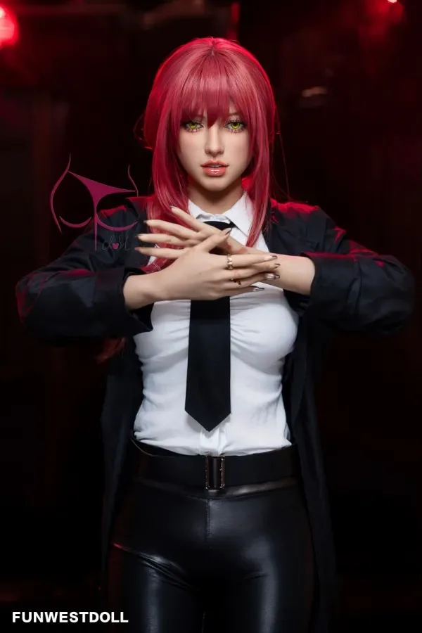 Chloe 162cm(5.31ft) F Cup Sex Doll Funwest Doll #035 Head 3d Facial Features Red Hair American Love Dolls Adult Real Doll TPE Materials view 6