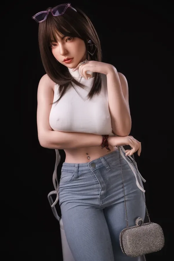 Pure Woman 163cm (5.35ft) E Cup Yearn Doll Delicate Makeup Silicone Sex Dolls Head Y202 Real Doll Adult Asian Love Doll-Bonnie view 4