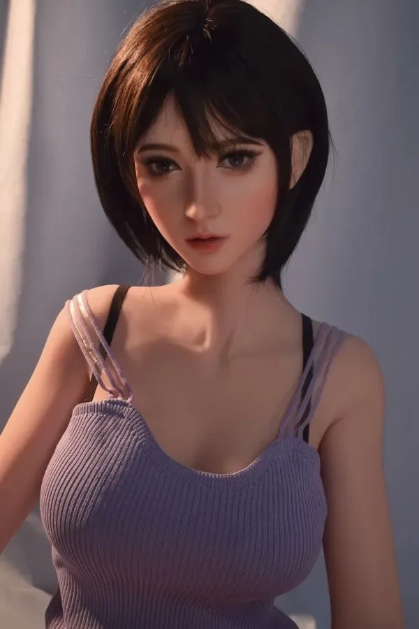 Silicone RHC021 ElsaBabe Doll 165cm (5.41ft) M Size Breast Sexdoll Sexy Eyes Adult Real Dolls Short Hair Asian Love Doll Nova view 4