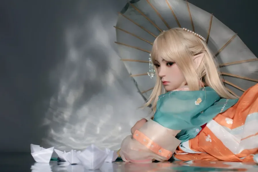 Bezlya 160cm Silicone Head TPE Body Hybrid Sex Dolls Sweet Blonde Elf Love Doll B-cup Small Tits Slender Real Doll Penny view 7