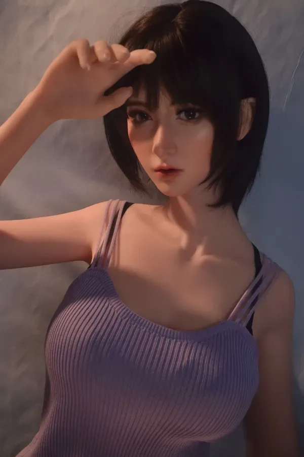 Silicone RHC021 ElsaBabe Doll 165cm (5.41ft) M Size Breast Sexdoll Sexy Eyes Adult Real Dolls Short Hair Asian Love Doll Nova view 6