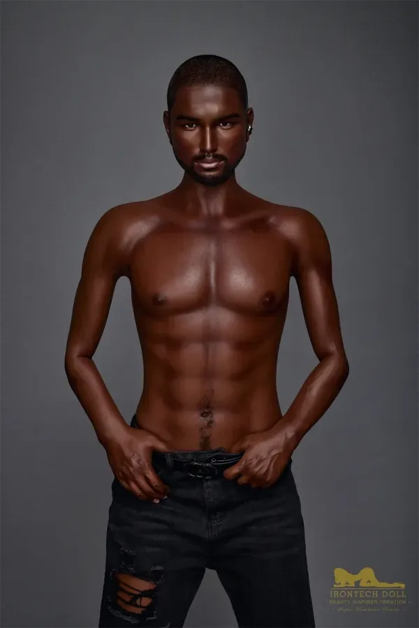 Kevin M1 Head Irontech Silicone Doll Muscular Sex Dolls 170cm(5.58ft) Lusty Real Doll Male Black Sexdoll view 7