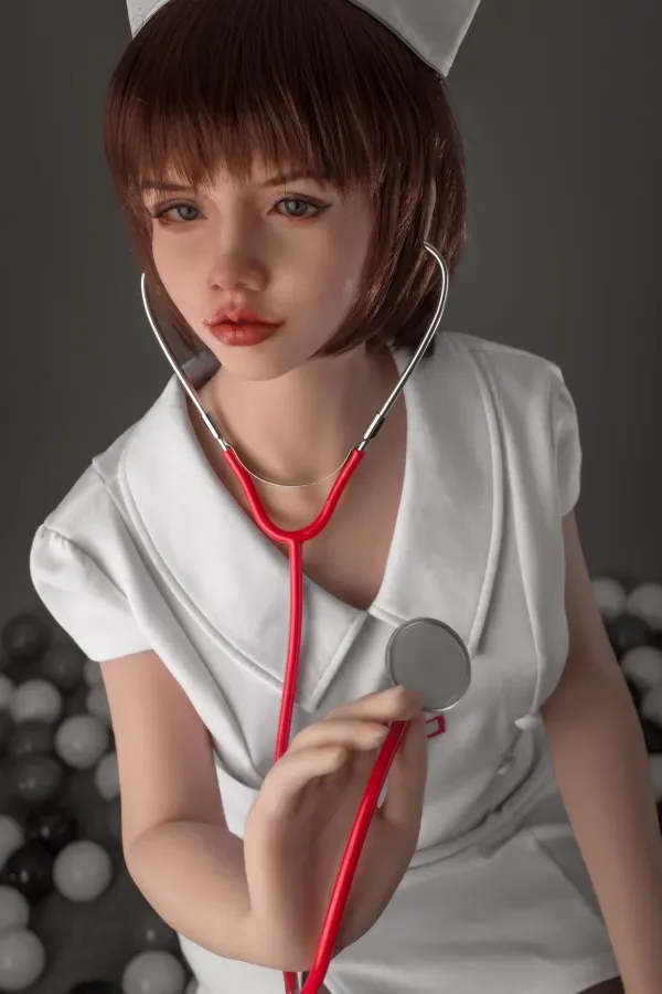 Sienna Silicone #35 Head SanHui Doll 156cm E-Cup Sex Doll Realistic Nurse Female Real Dolls Bob Hairstyle Asian Love Doll view 2