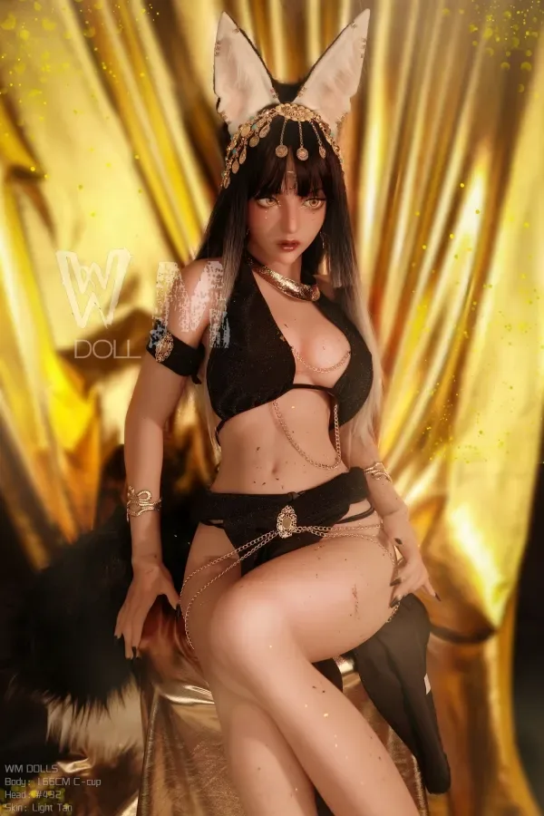 Elmas 158cm(5.18ft) A Cup TPE Sex Doll Noble Beauty #432 Head Wm Doll Gorgeous Makeup American Love Dolls Furry Real Doll view 5
