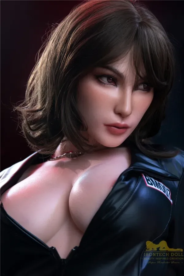 Catlin C-Cup S23 Head Irontech Doll Curly Haircuts Silicone Sex Dolls 166cm Brown Nipples Real Doll Milf European Love Doll view 2