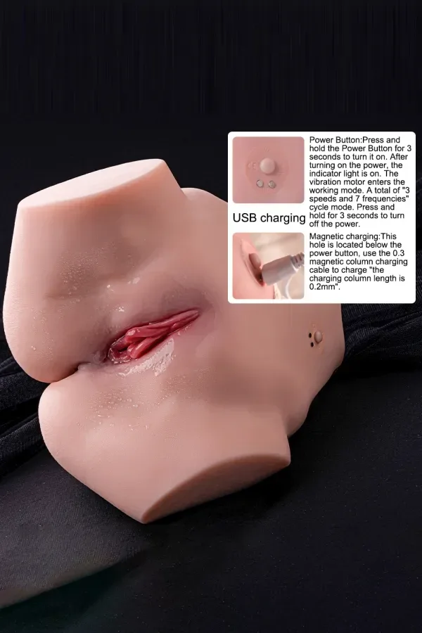 6.39lb Torso Lovedoll Vibrating Ass Sex Doll Yeloly Masturbator - Tracy view 5
