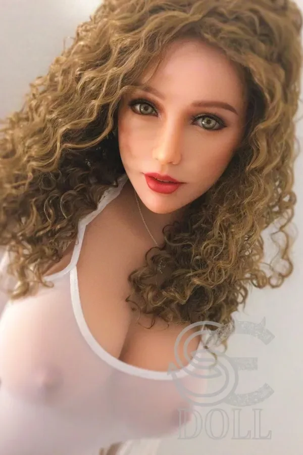Eileen 161cm F-cup #069 Head SEDOLL Sexy MILF TPE Love Doll with Brown Curly Hair view 6