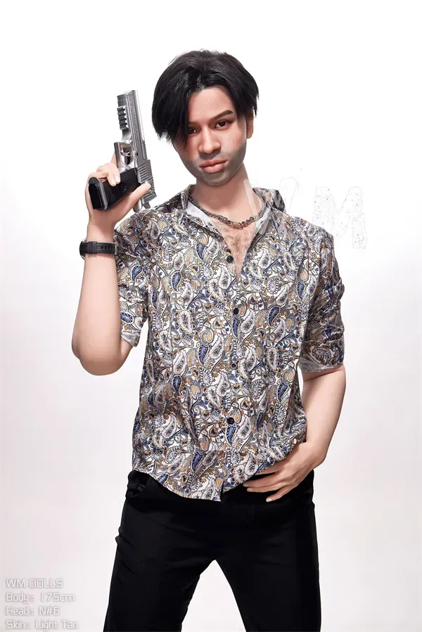 Kino  WM N6 Head Sexdoll Attractive Beard Strong Muscles TPE American Sex Dolls 175cm (5.74ft) Real Doll Male Love Doll view 2