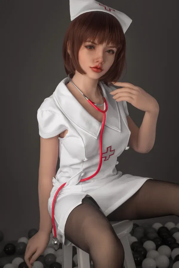 Sienna Silicone #35 Head SanHui Doll 156cm E-Cup Sex Doll Realistic Nurse Female Real Dolls Bob Hairstyle Asian Love Doll view 5