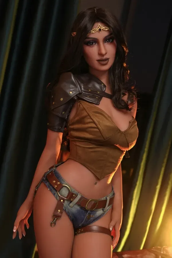 Skyler - C cup A9 AIBEI Doll Curly Hair TPE Sex Dolls 158cm (5.18ft) Naughty Real Doll Milf Black Love Doll view 3