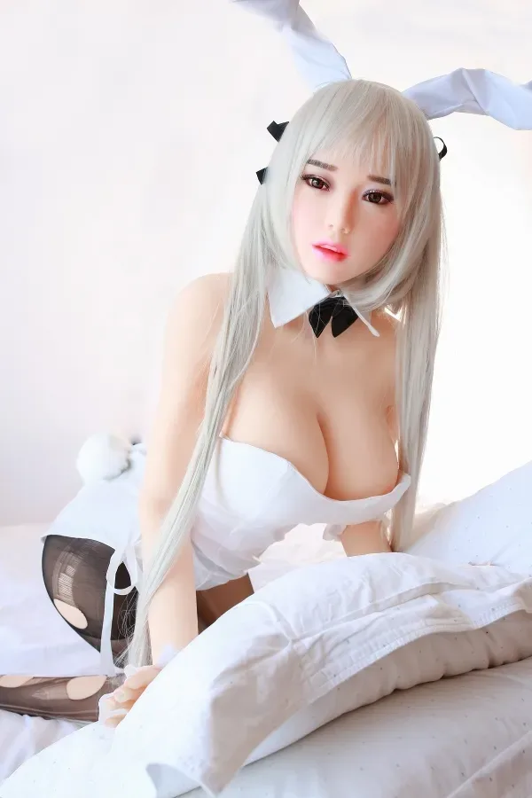 [In Stock USA] - Jocelyn #33 DL Sex Dolls 158cm White Hair Brown Eyes Real Doll Big Tits Asian Love Doll for Male view 4