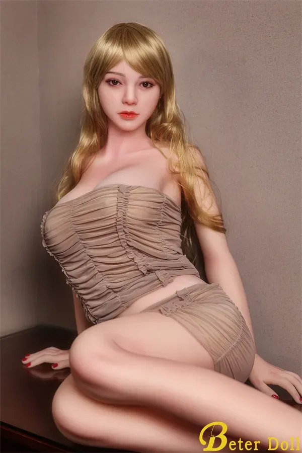 Eve Hybrid Beter Doll 166cm (5.45ft) E Cup Sex Doll Smooth Skin Sexy Lips Blonde Real Doll European Love Dolls with EVO frame + Gel-filled Chest + Standing Function view 7