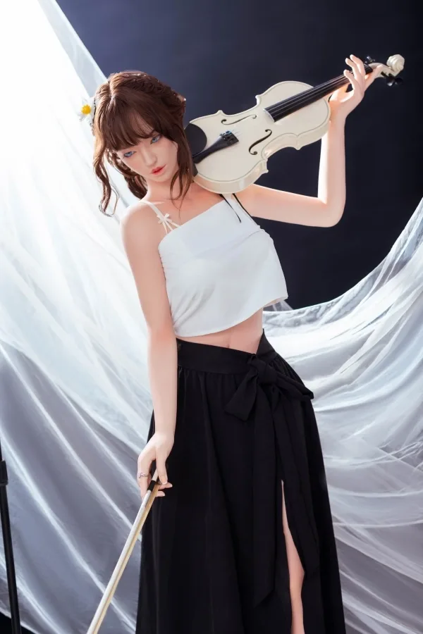 Athena 158cm Silicone Sex Dolls C cup FU Doll J020 Curly Hair Asian Love Doll Adult Real Dolls view 7