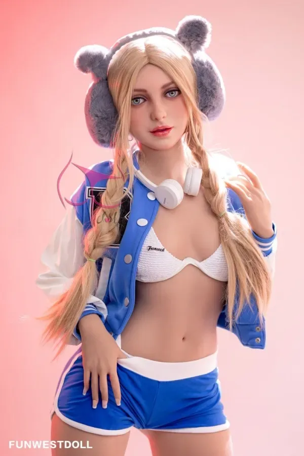 Eudora TPE 159cm(5.22ft) A Cup Sex Doll Funwest Doll #031 Head Good Looking Horny American Love Dolls Blonde Real Doll view 5