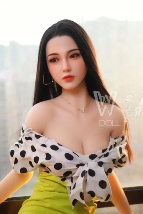 Poppy #70 WM Silicone Head Sex Doll 164cm D-cup Medium Breasts Real Life Sex Doll Asian Mature Looking Love Doll for Male