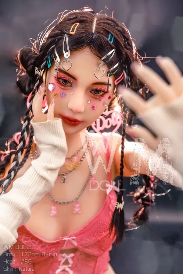 Hazel TPE Head 56 WM Dolls for Sale Lifelike 158cm (5.18ft) C Cup Sex Doll Naughty Face Adult Real Doll Delicate Face Chinese Love Dolls view 3