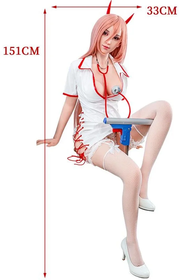 Saruei Sex Doll Silicone 150cm (4.92ft) C Cup DL Doll QQ003 Head Cosplay Fair Skin Asian Love Dolls Curvy Real Doll view 2