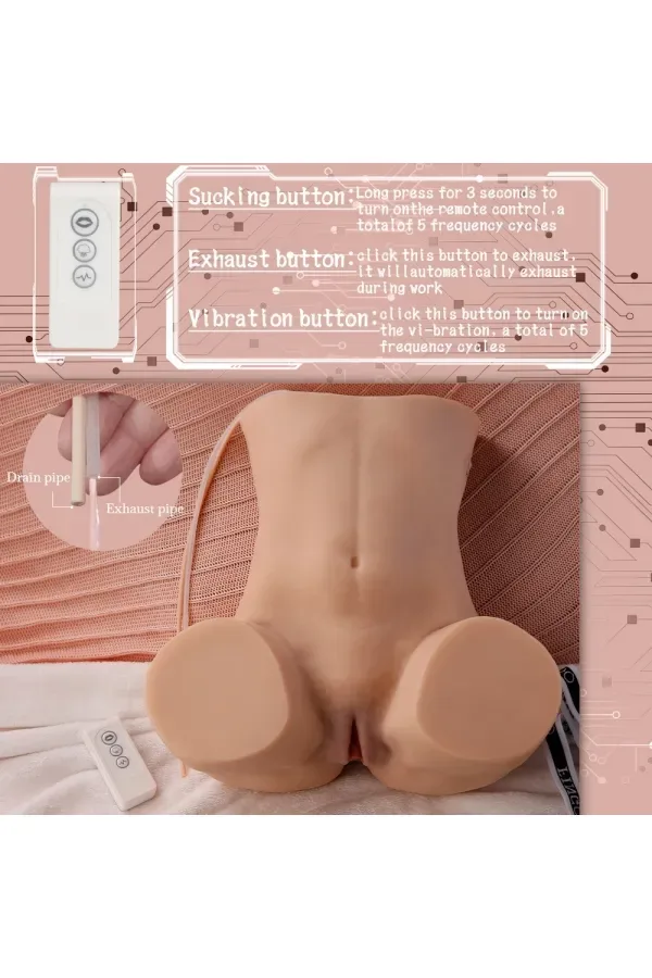 Sucking 16.98lb Ass Sex Doll Yeloly Pocket Pussy Torso Love Dolls - Daphne view 6