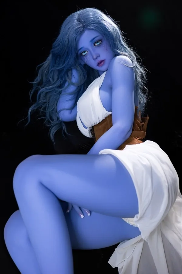 Jamie TPE #225 AIBEI Doll 160cm Blue Skin F cup Sex Doll American Love Doll Milf Real Dolls view 7