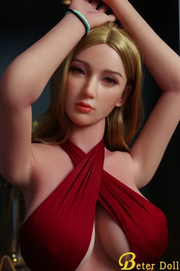 Elaine Hybrid Beter Doll 166cm(5.45ft) E Cup Sex Doll Bikini Model Blonde Real Doll Bare American Love Dolls with EVO frame + Gel-filled Chest + Standing Function view 1