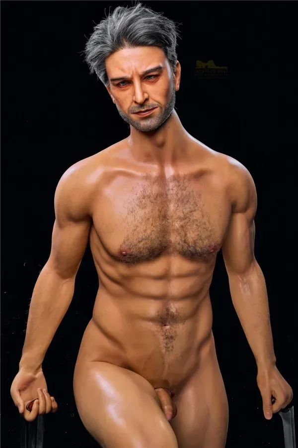 Irontech Silicone Male Sex Dolls 176cm Brown Skin Strong Muscle American Mature Uncle Love Doll William view 8