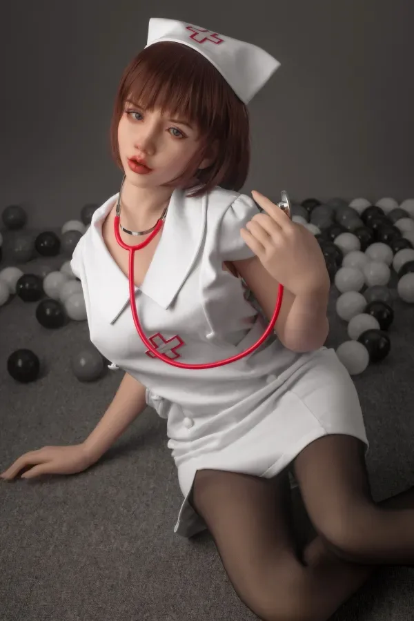 Sienna Silicone #35 Head SanHui Doll 156cm E-Cup Sex Doll Realistic Nurse Female Real Dolls Bob Hairstyle Asian Love Doll view 6